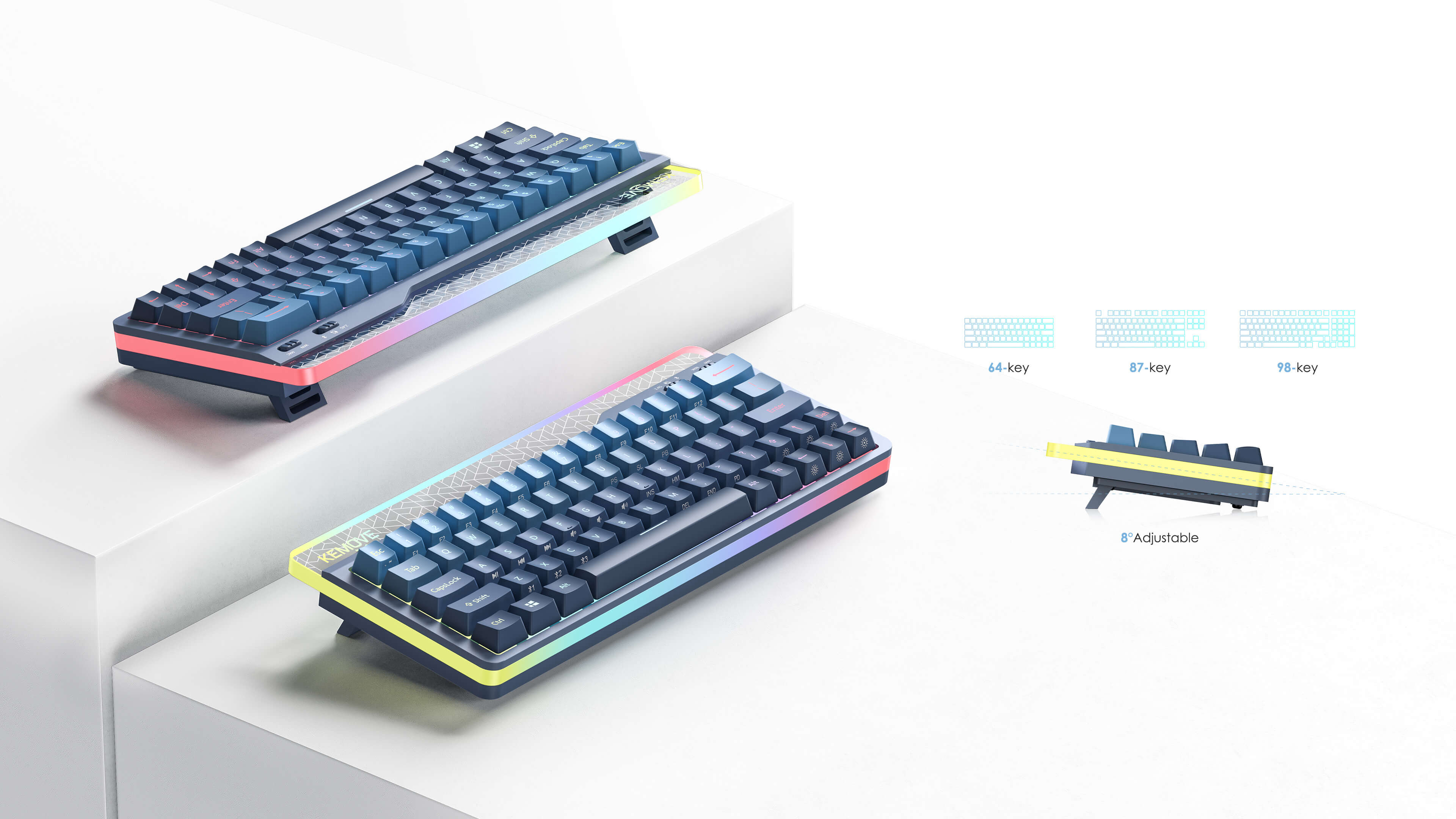 Kibort French Design Award - Aurora Customizable Mechanical Keyboard
