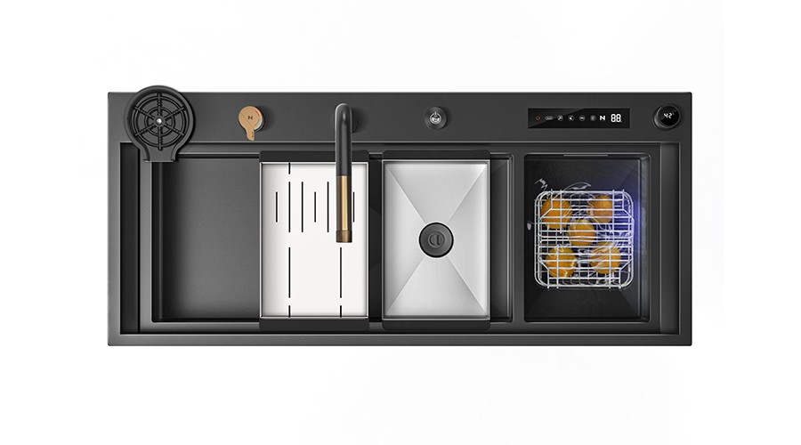 French Design Award - Stepped Sink Set with Waterfall Purification System